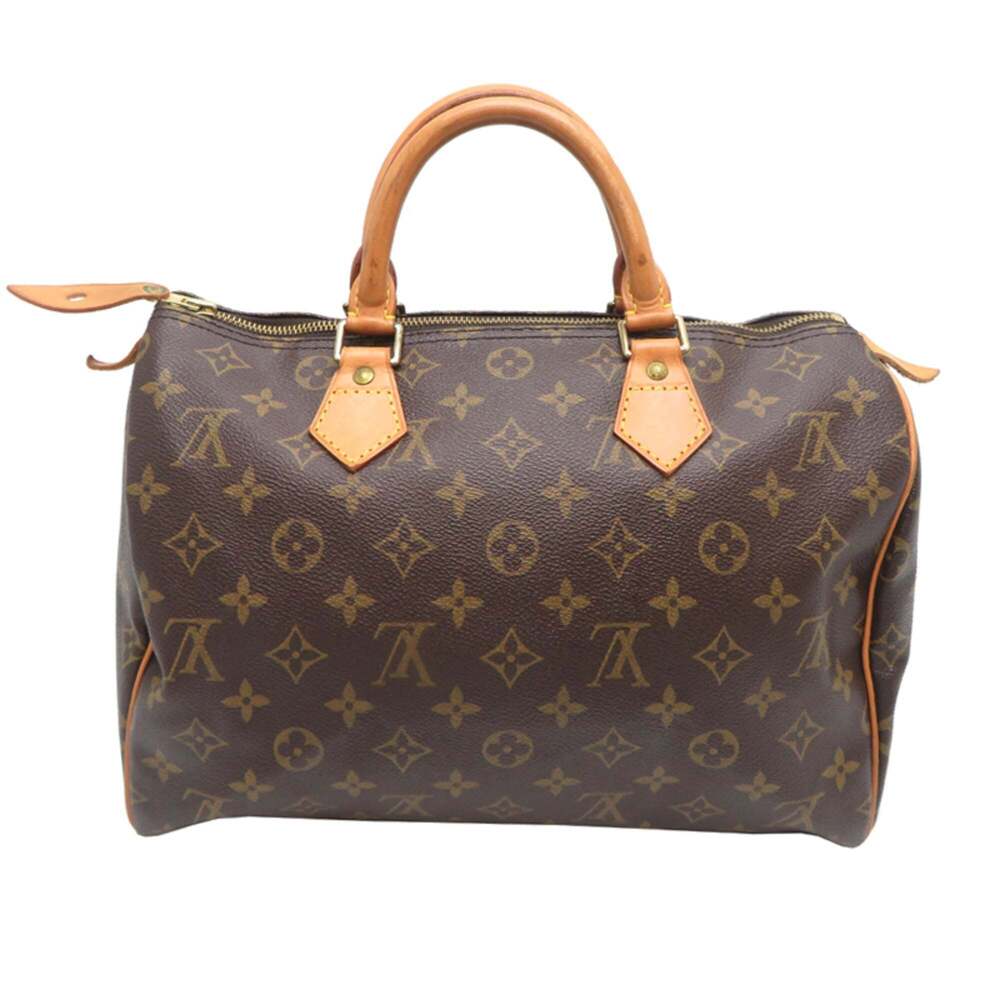 LOUIS VUITTON Brown Monogram Speedy 30 Boston Bag - Picture 2 of 9